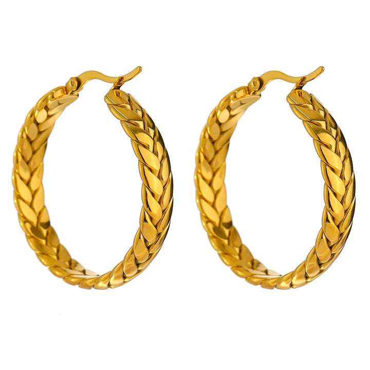 Jonc ajustable et Boucles d'oreilles "Sienna"